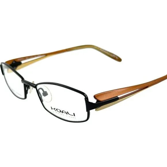 Morel Koali 7592S Womens Metal Eyeglass Frame NM030 Black Brown 47-16 France